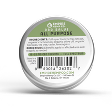 Load image into Gallery viewer, All Purpose CBD Salve 1oz 400mg