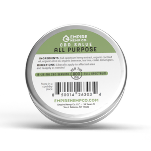 All Purpose CBD Salve 2oz 800mg