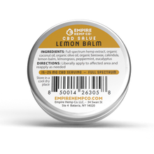 Load image into Gallery viewer, Lemon Balm Hemp CBD Salve 1oz 400mg