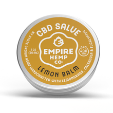 Load image into Gallery viewer, Lemon Balm Hemp CBD Salve 1oz 400mg