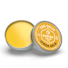 Load image into Gallery viewer, Lemon Balm Salve with CBD 2oz 800mg