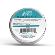 Load image into Gallery viewer, Muscle and Joint CBD Salve 2oz 800mg
