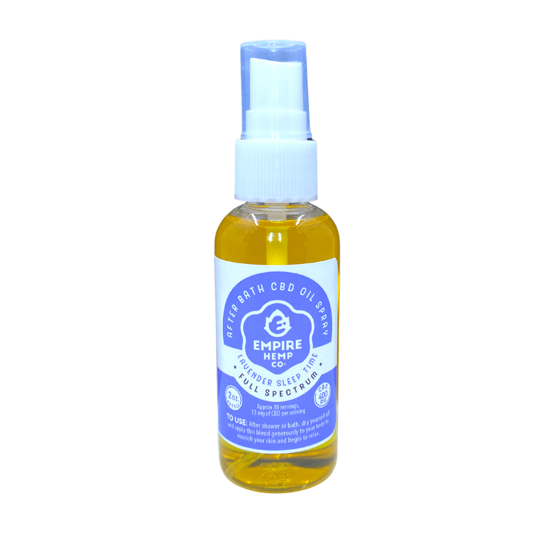 After Bath CDB Oil Spray - Lavender Sleep Time 400mg 2oz