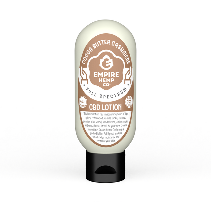 CBD Lotion - Cocoa Butter Cashmere 4oz 750mg