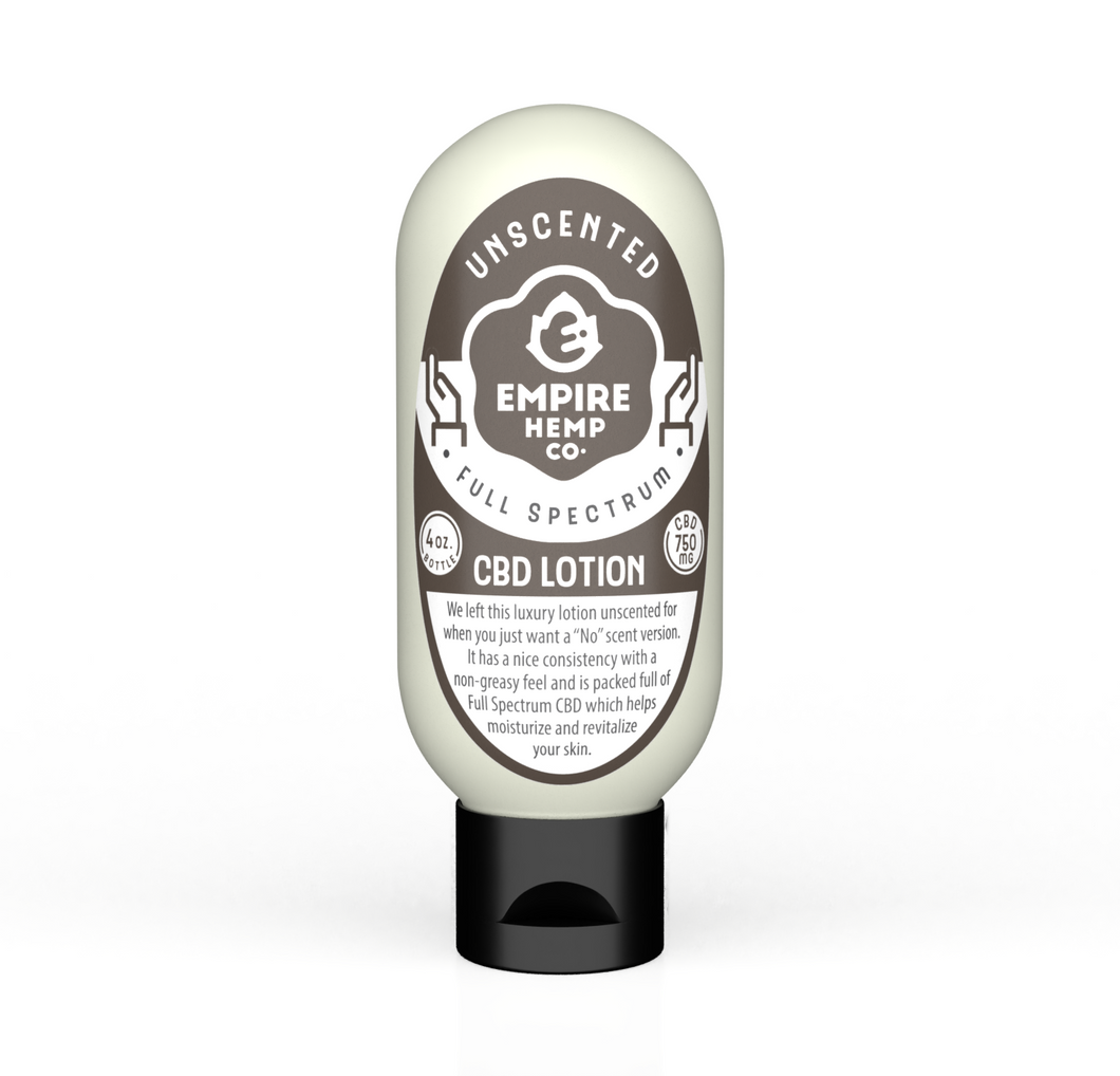 Unscented CBD Lotion 4oz 750mg